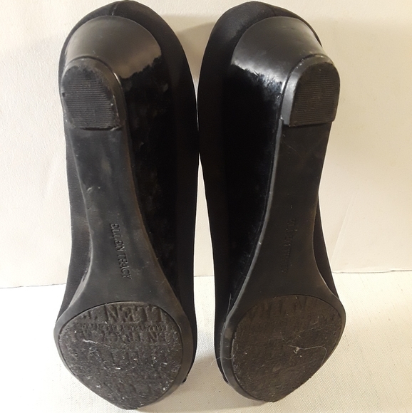 Ellen Tracy 8 Black Wedge Pumps - Picture 3 of 8